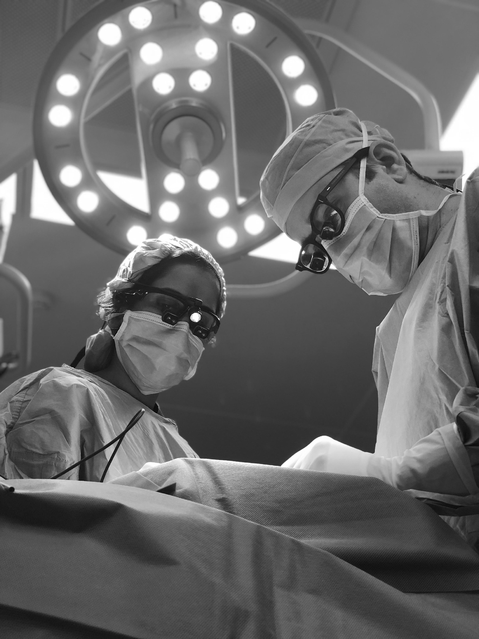 Oculoplastic procedure close-up